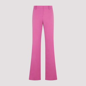 MAGDA BUTRYM Pink and Purple Wool and Silk Blend Pants for Women