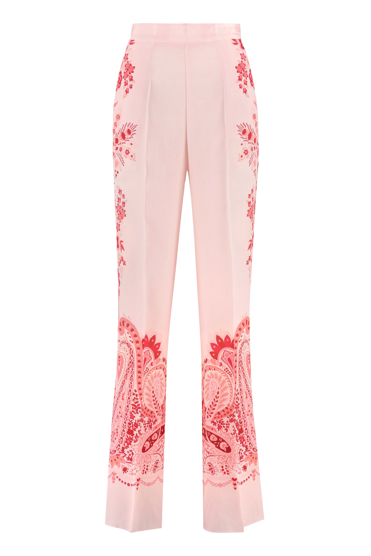 ETRO Floral Print Silk Pants for Women