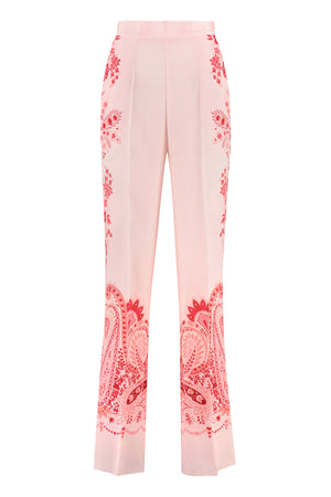 ETRO Floral Print Silk Pants for Women