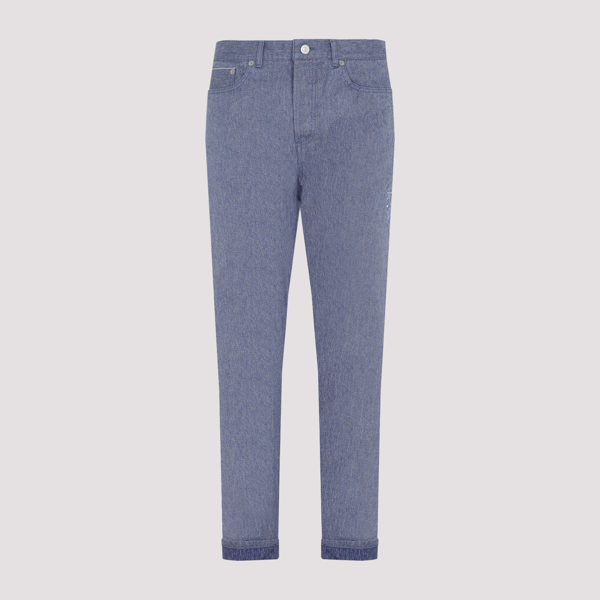 DIOR HOMME Slim Fit Blue Cotton Jeans for Men from FW22 Collection