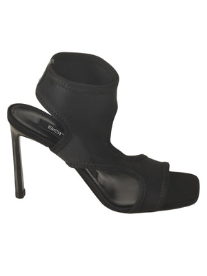 Sergio Rossi Elegant Black Strap Sandals