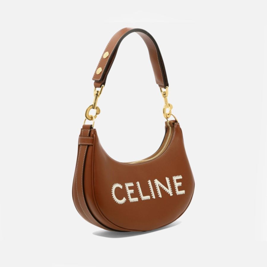 CELINE Women's Beige Medium Ava Shoulder Bag SS24