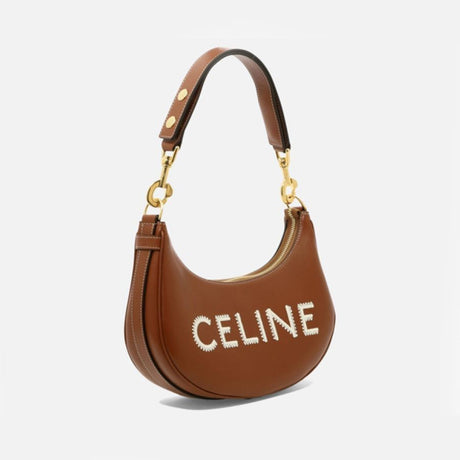 CELINE Women's Beige Medium Ava Shoulder Bag SS24