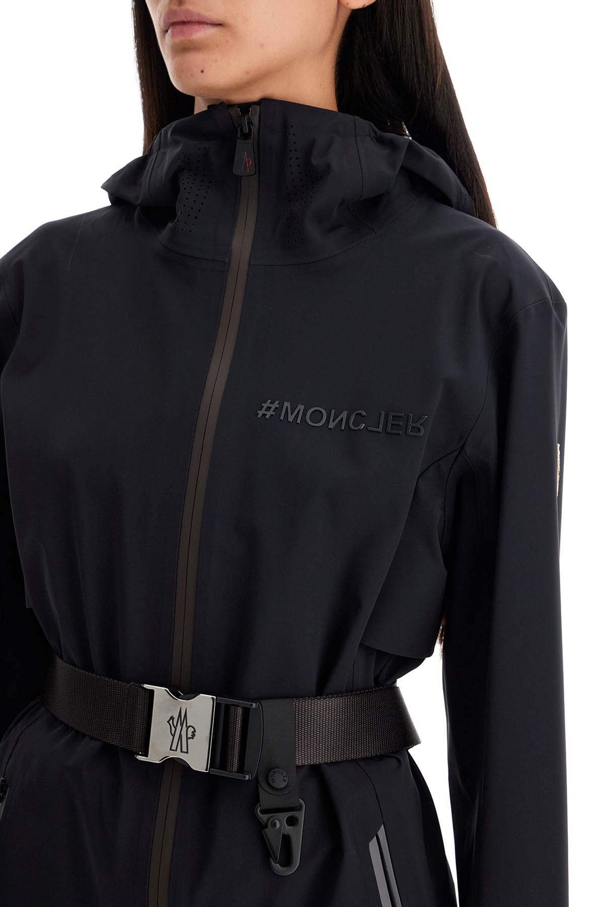 MONCLER GRENOBLE Lightweight Hooded Shell Jacket for Women - Size 1