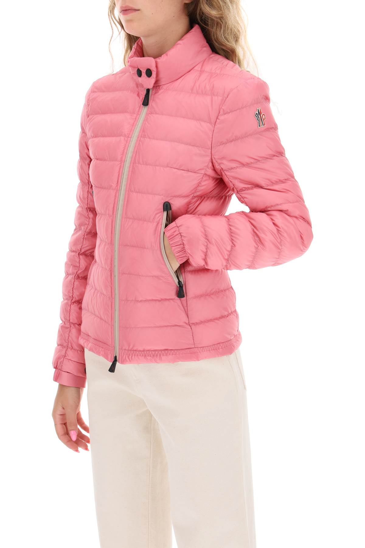 MONCLER GRENOBLE Fashion Forward Pink Full Zip Down Jacket for Women - FW23 Collection