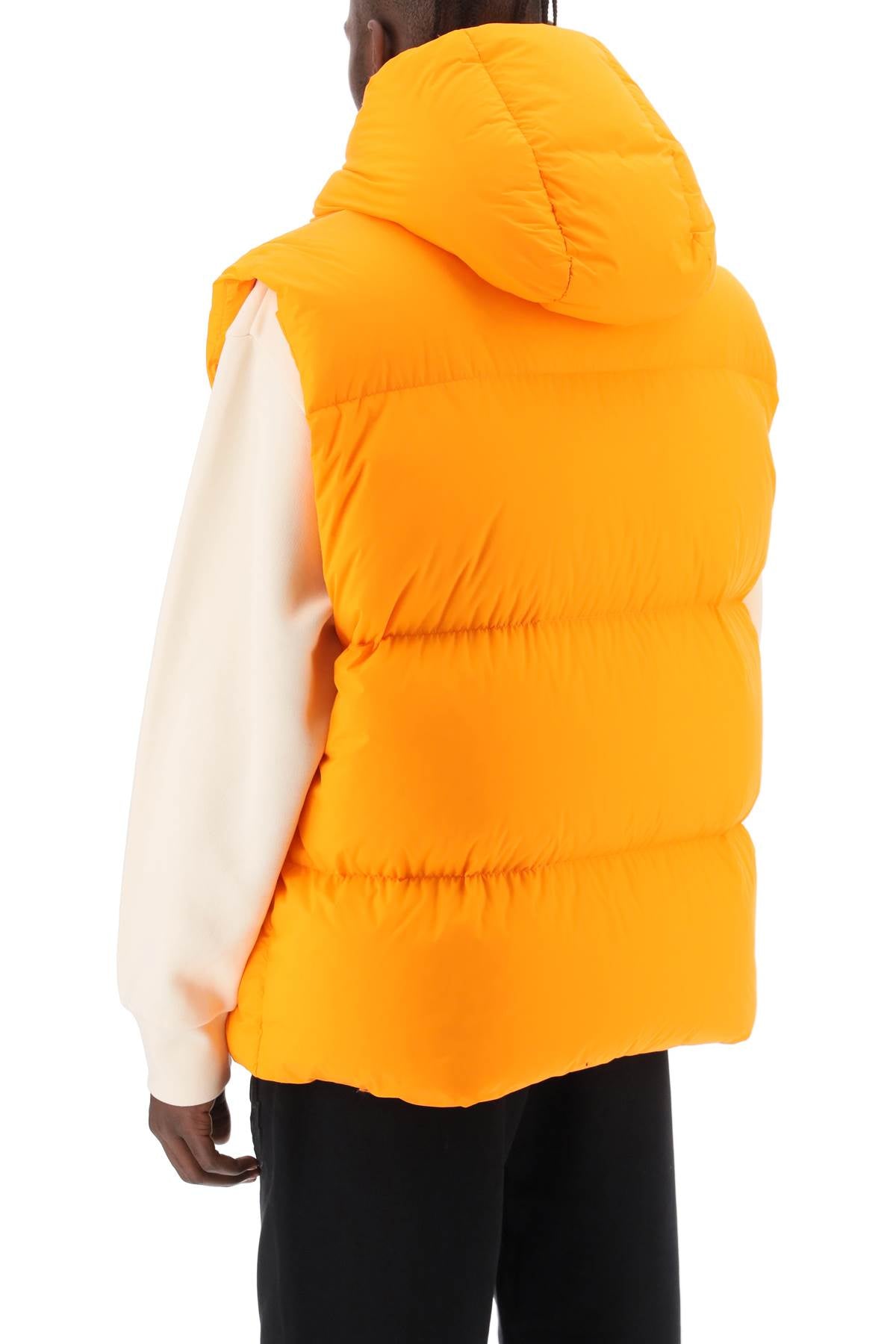 MONCLER X ROC NATION BY JAY Z Men's Orange Down Vest - FW23 Collection
