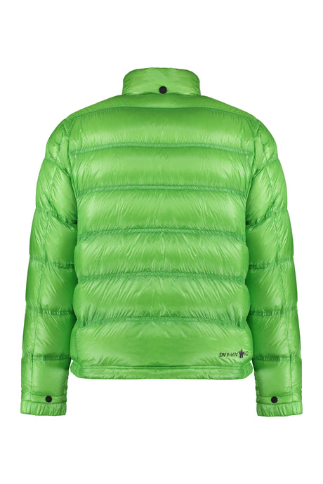 MONCLER GRENOBLE Men's Packable Down Jacket with Removable Gloves and Adjustable Hem - Green