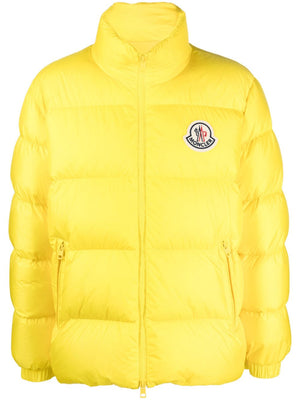 MONCLER Men's Boudin-Quilted Yellow Down Jacket for FW23