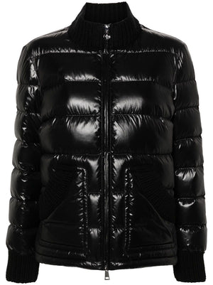 MONCLER Elegant Short Down Jacket in Black