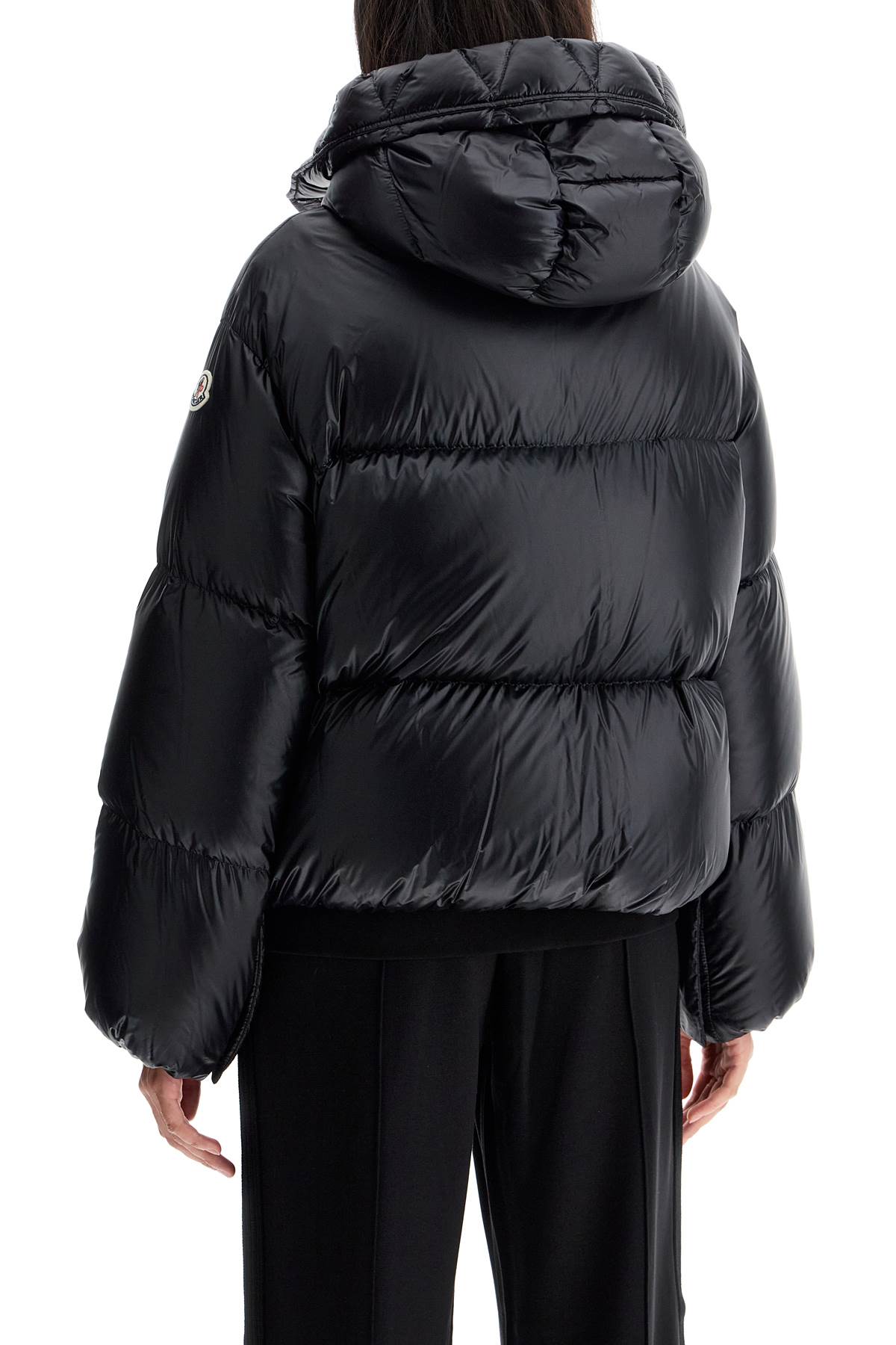 MONCLER Mini Boxy Puffer Jacket with High Collar