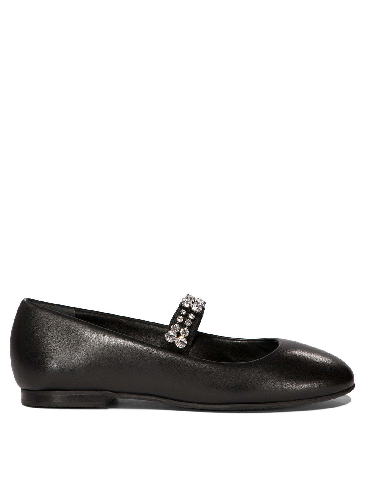 CASADEI Crystal-Embellished Ballet Flats