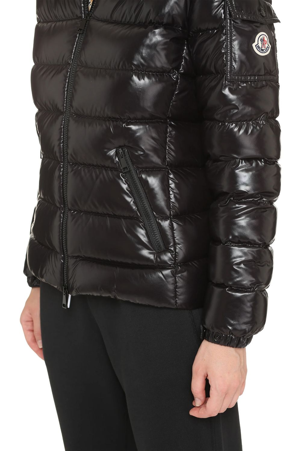 MONCLER Chic Short Down Jacket with Detachable Strap