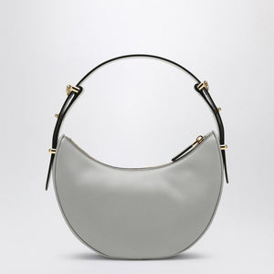 PRADA Light Grey Leather Arqué Handbag