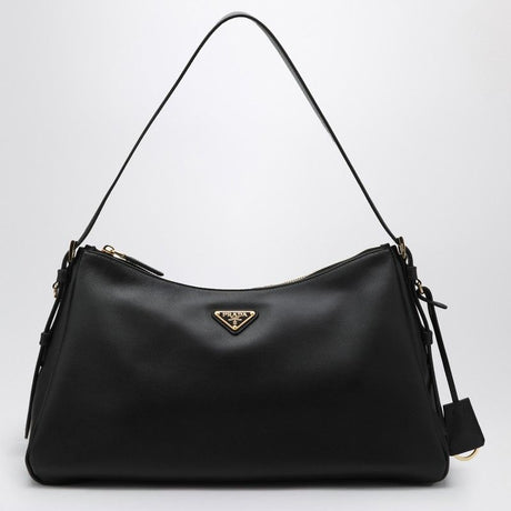 PRADA Large Leather Shoulder Handbag