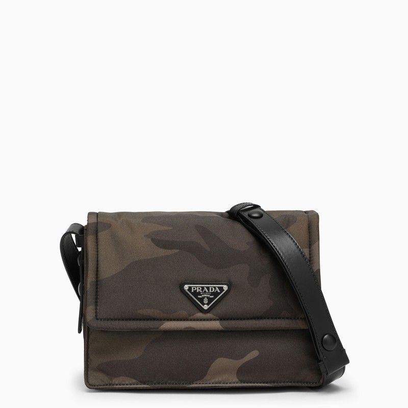 PRADA Mini Camouflage Padded Nylon Shoulder Bag