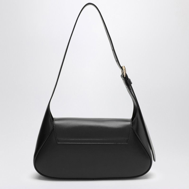 PRADA Mini Black Leather Shoulder Handbag