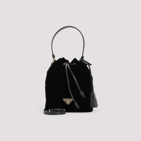 PRADA Velvet Bucket Handbag - 16CM x 18CM x 11.5CM