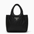 PRADA Mini Padded Black Recycled Nylon Shopping Handbag