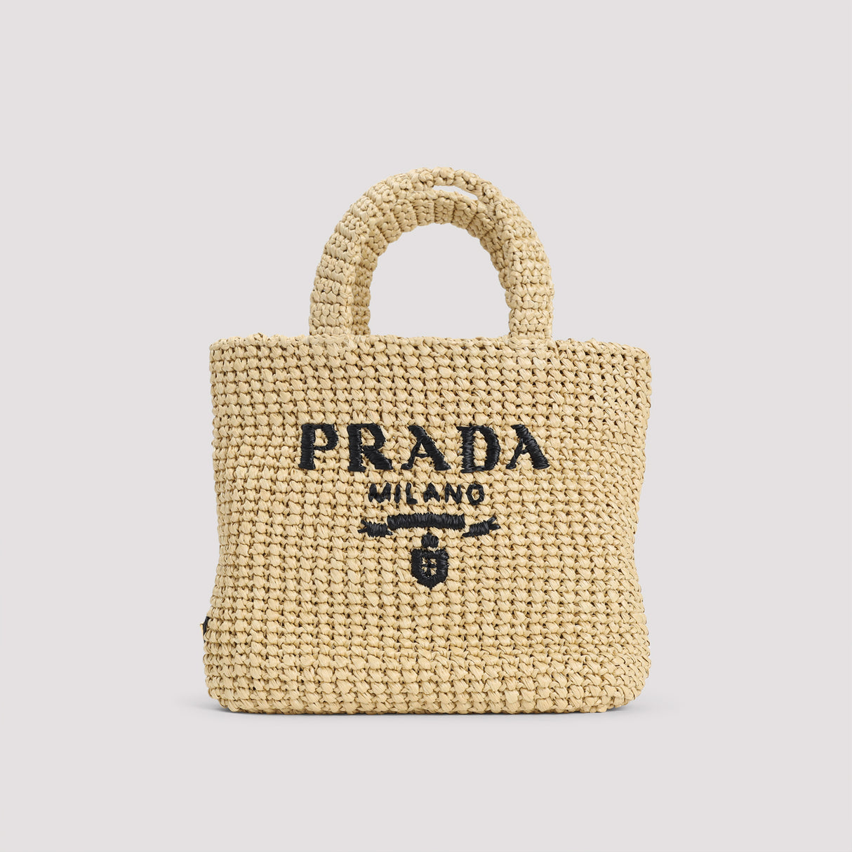 PRADA Mini Crochet Tote Handbag