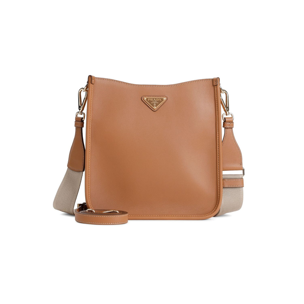 PRADA Luxurious Mini Calf Leather Shoulder Bag - 24x24x7 cm