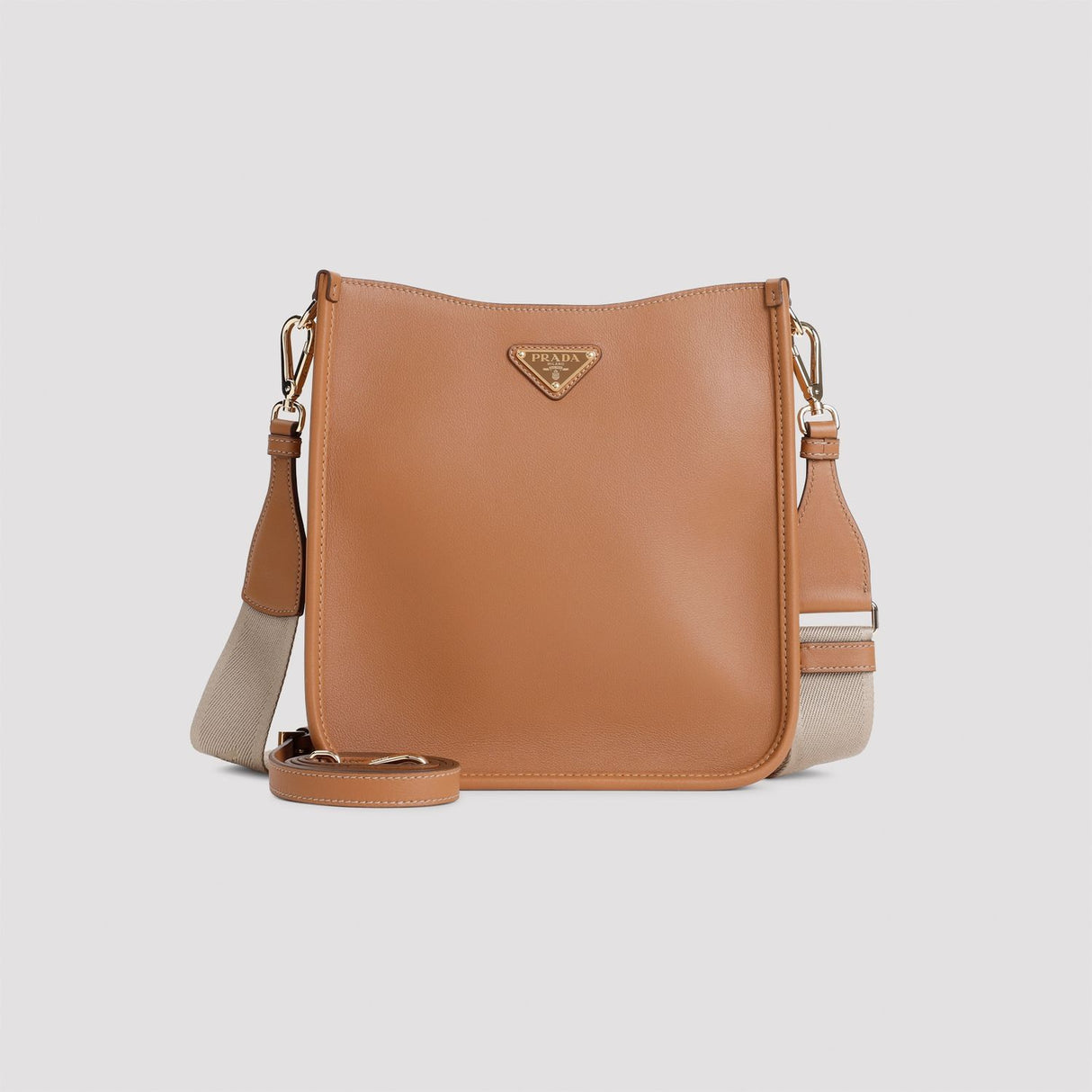 PRADA Luxurious Mini Calf Leather Shoulder Bag - 24x24x7 cm