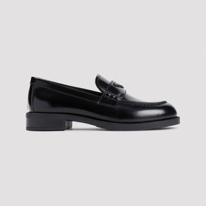 PRADA Elegant Calfskin Leather Loafers