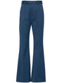 VIVIENNE WESTWOOD Elegant High-Waisted Flared Navy Trousers