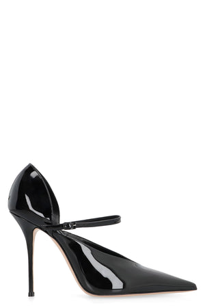 CASADEI Scarlet Jolly Black Patent Leather Pumps