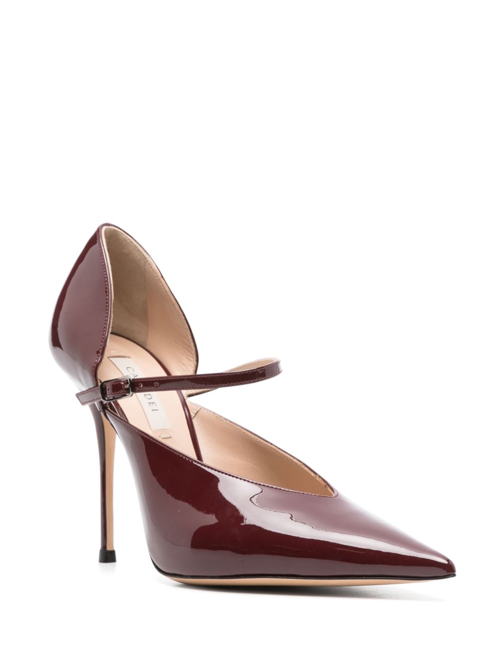 CASADEI Scarlet Jolly Bordeaux Patent Leather Stiletto Pumps