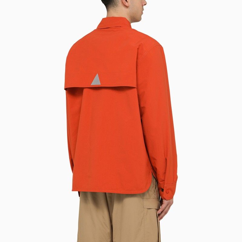 MONCLER GRENOBLE Red Nylon Shirt Jacket for Men - SS24 Collection