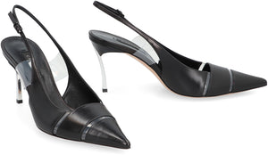CASADEI Elegant Black Slingback Sandals for Women - SS24 Collection