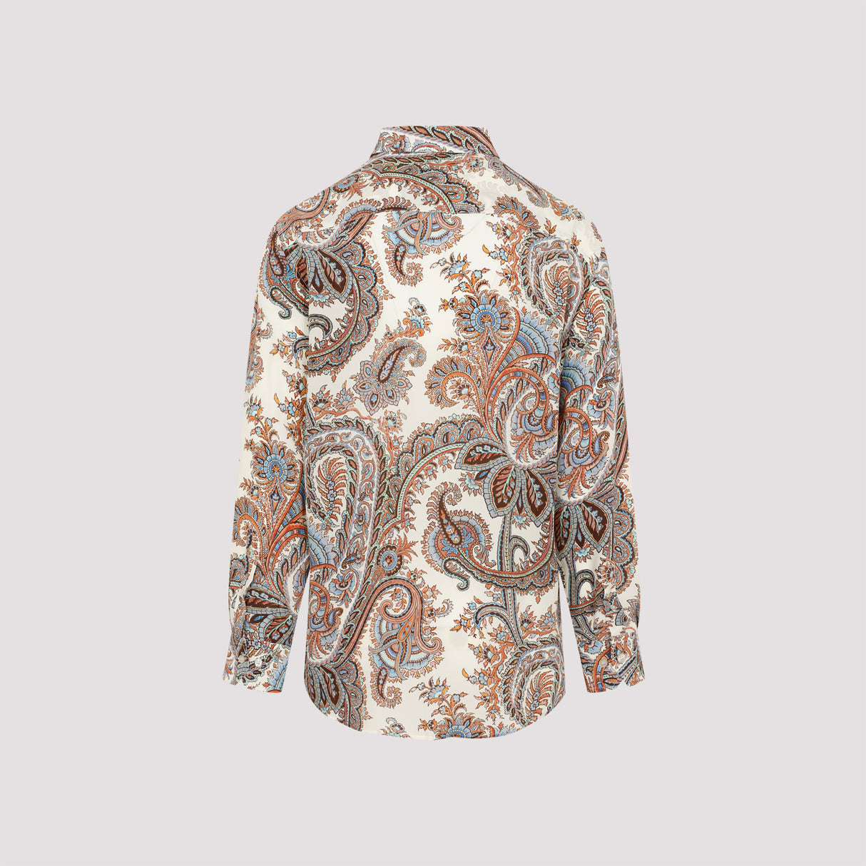 ETRO Luxurious White Silk Over Shirt for Men - Fall/Winter 2024