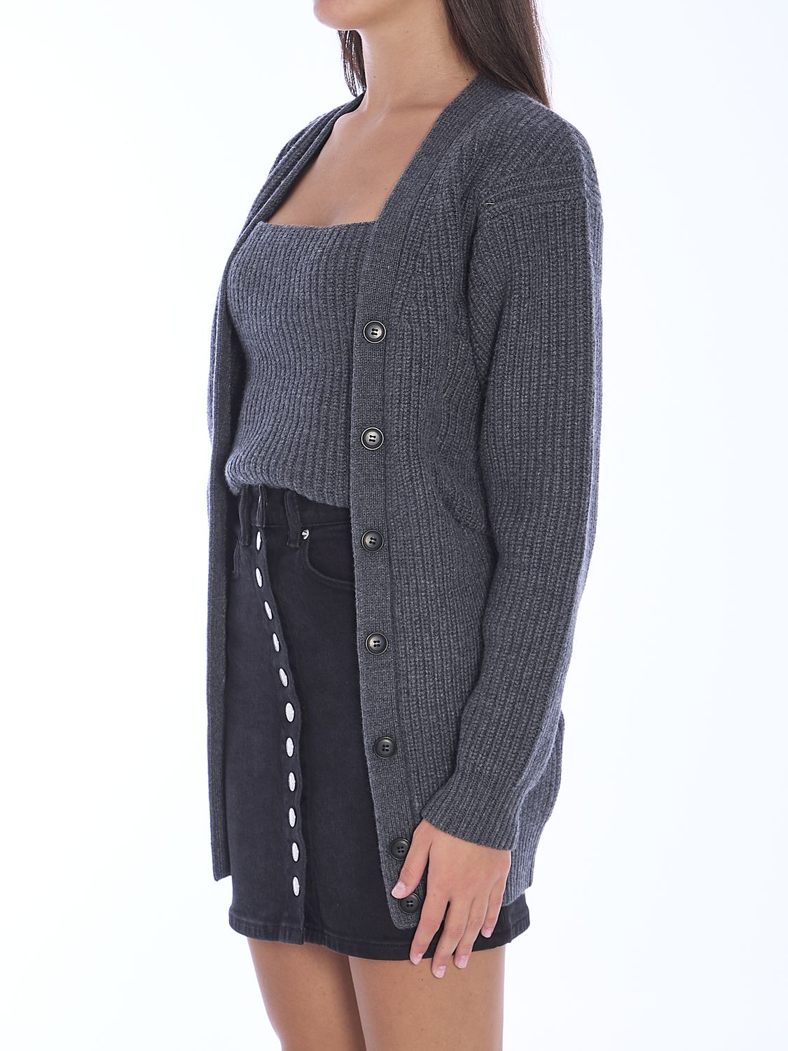 ALEXANDER WANG Stylish Cropped Twinset Cardigan