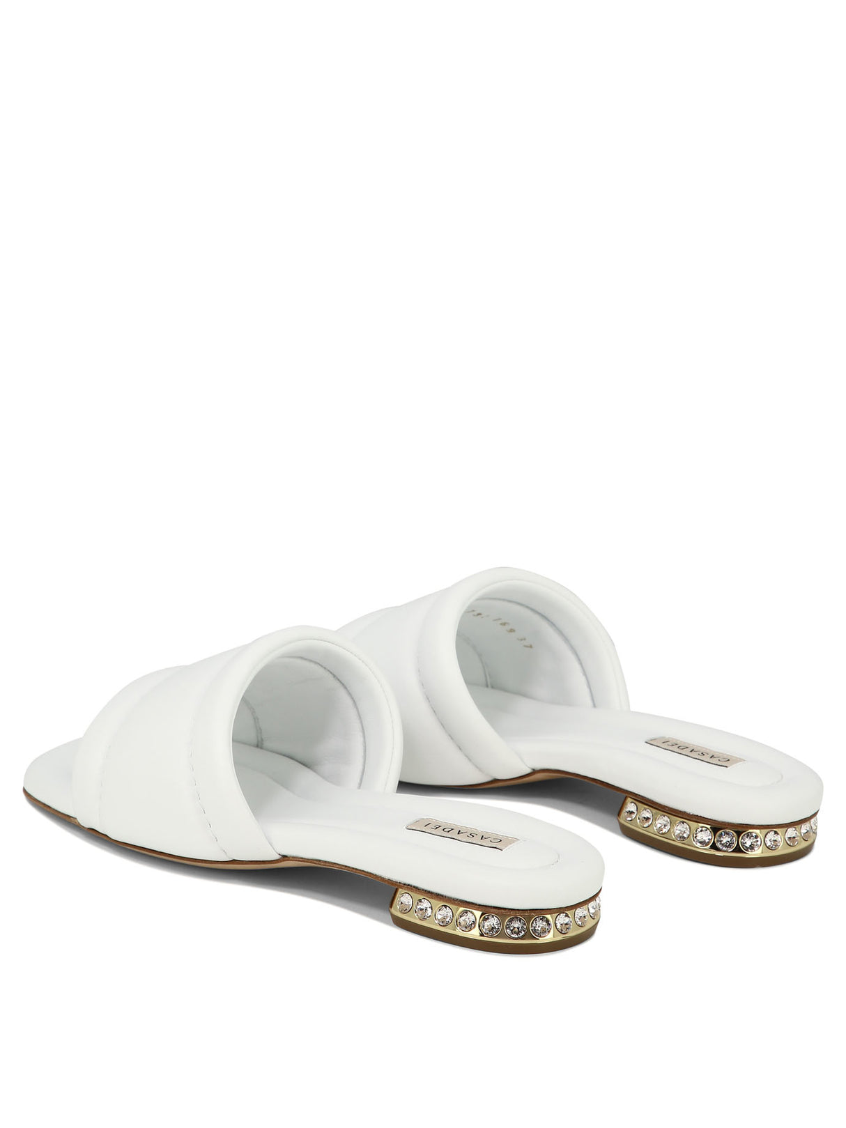 CASADEI Elegant White Quilted Nappa Sandals for Women - SS24 Collection