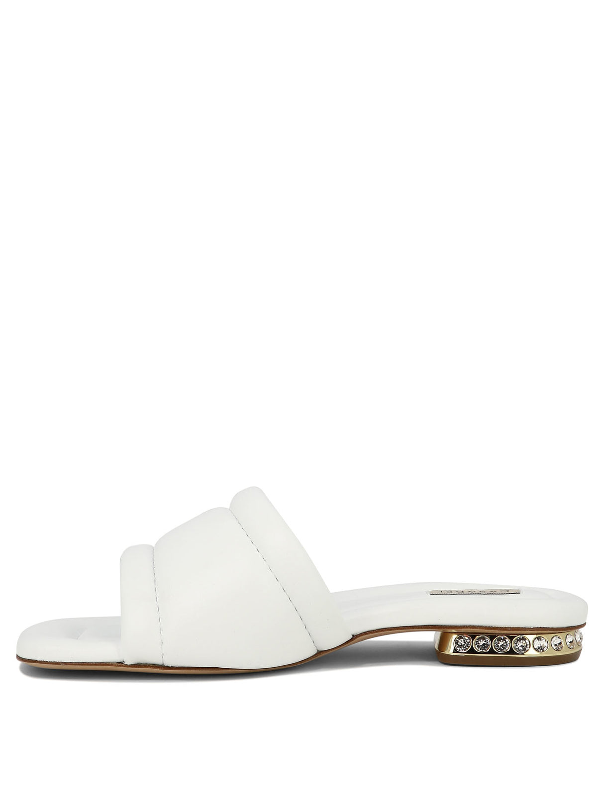 CASADEI Elegant White Quilted Nappa Sandals for Women - SS24 Collection