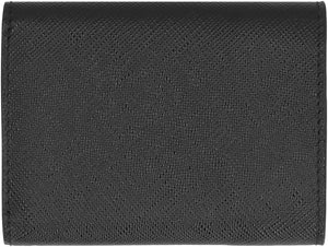 PRADA Mini Saffiano Leather Wallet with Logo