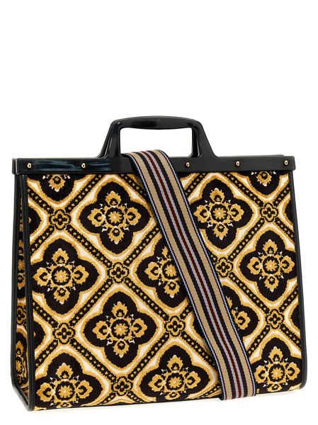 ETRO Stylish Love Jacquard Embroidered Tote Handbag for Women