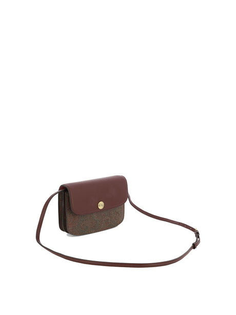 ETRO Purple Essential Crossbody Handbag for Women - FW23