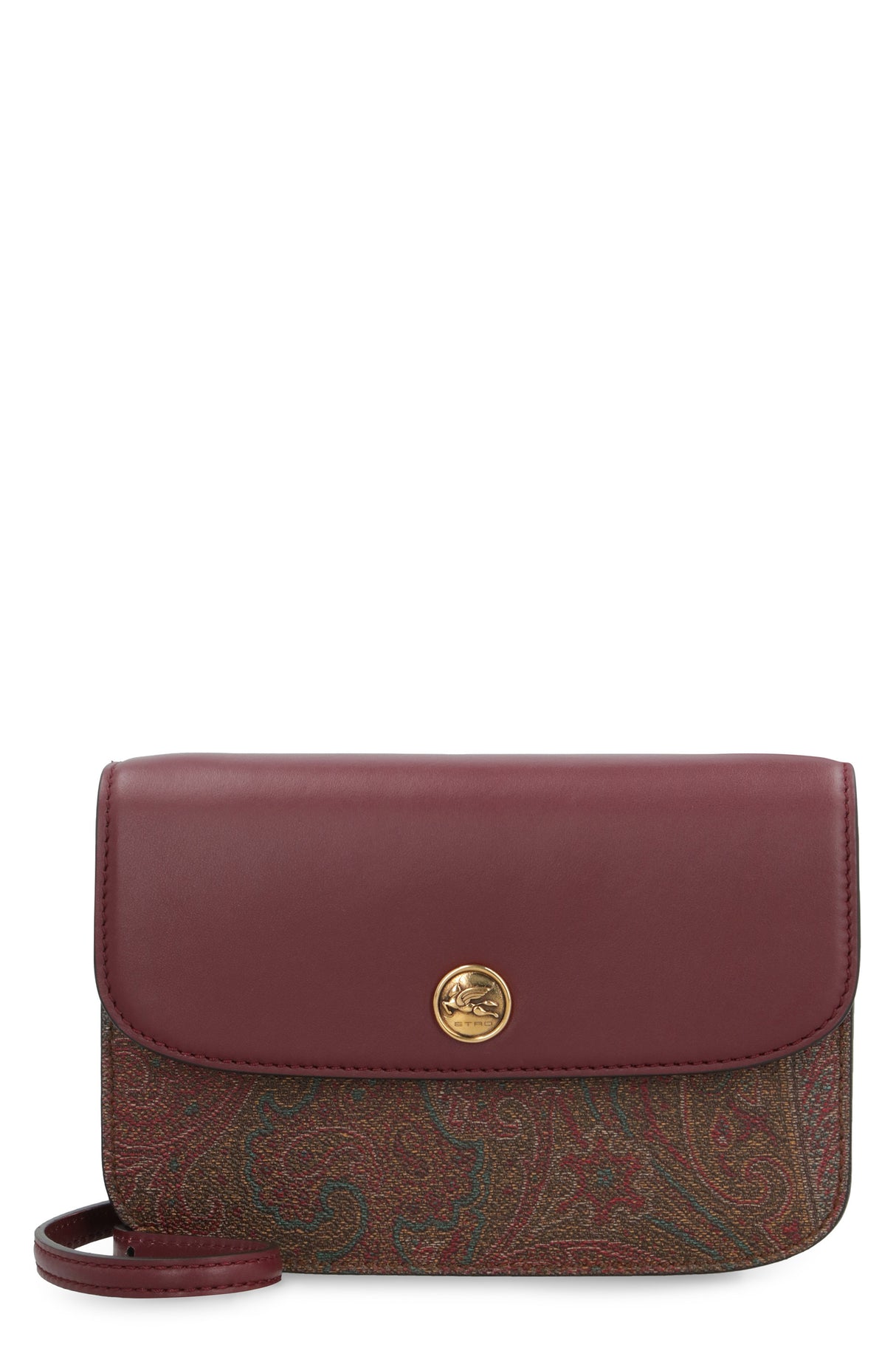 ETRO Paisley Print Crossbody Handbag - Coated Jacquard Fabric with Leather Details