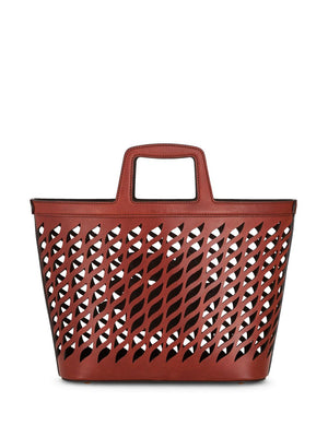 ETRO Pegasus Perforated Shopping Handbag - 2024 FW Collection