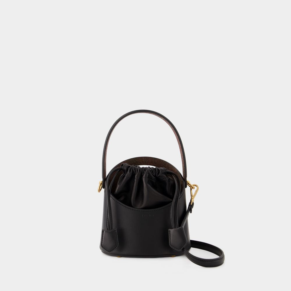 ETRO Trendy Black Leather Shoulder Handbag for Women - FW23 Collection