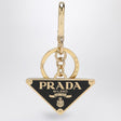 PRADA Elegant Gold-Metal Keyring with Lobster Clasp