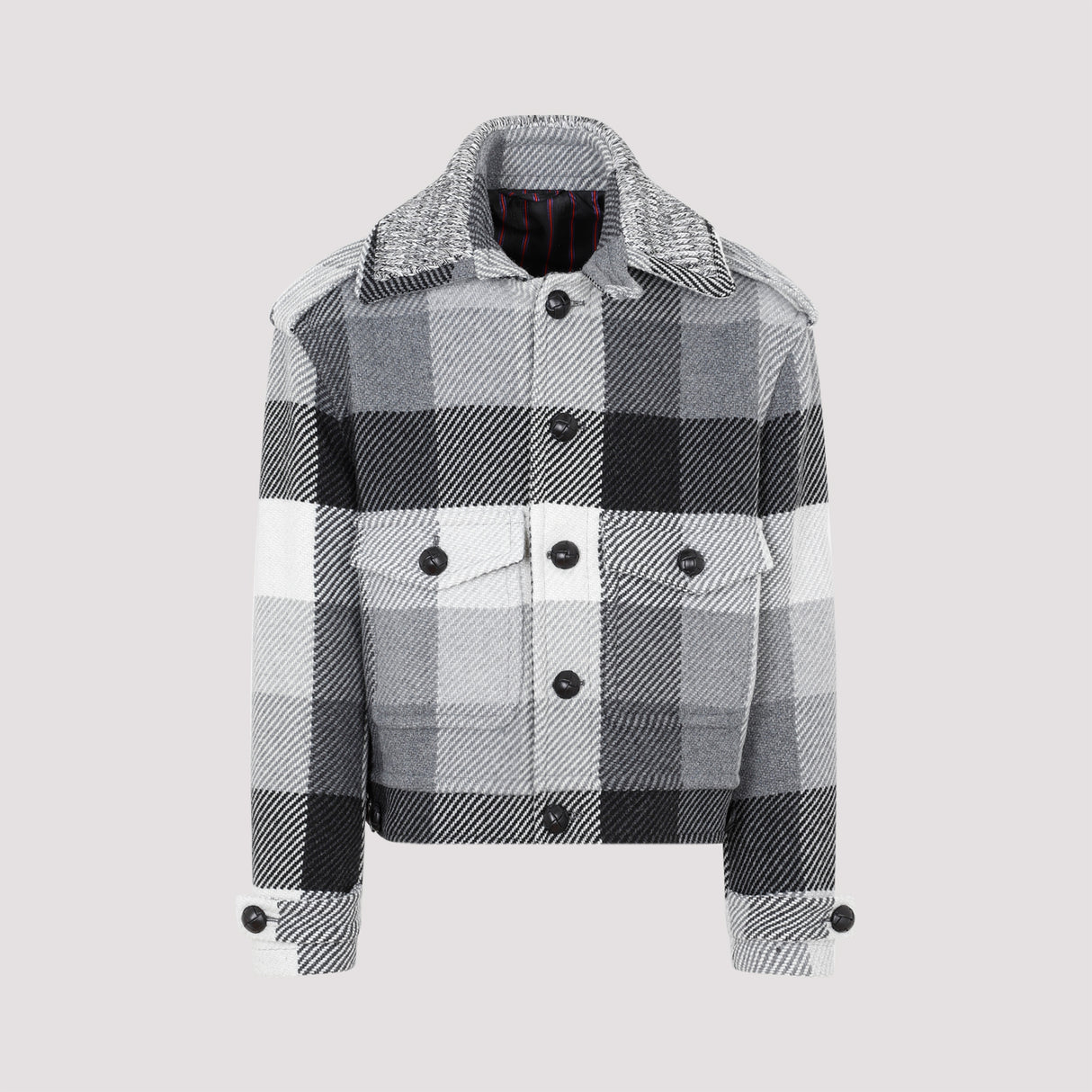 Áo khoác lông cừu Premium màu xám cho nam - Bộ sưu tập FW23