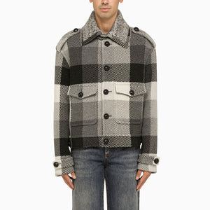 ETRO Stylish Grey Checked Jacket for Men