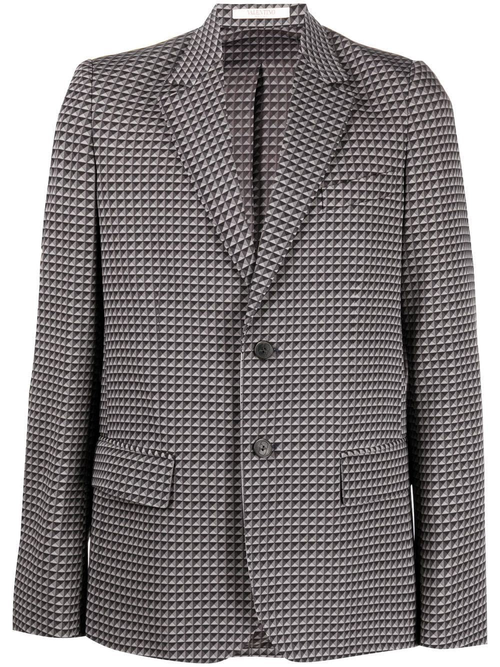 VALENTINO Men's Studded Wool Jacket for Fall/Winter 2022