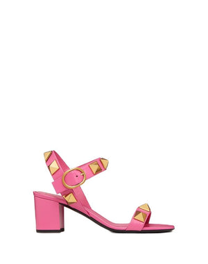 VALENTINO Studded Roman 90mm Sandals for Women in Pink