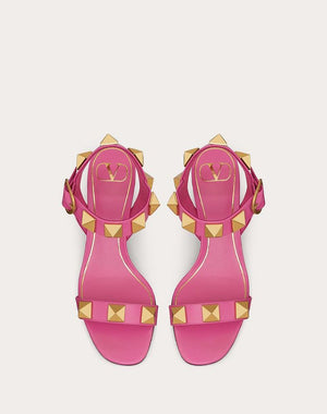 VALENTINO Studded Roman 90mm Sandals for Women in Pink