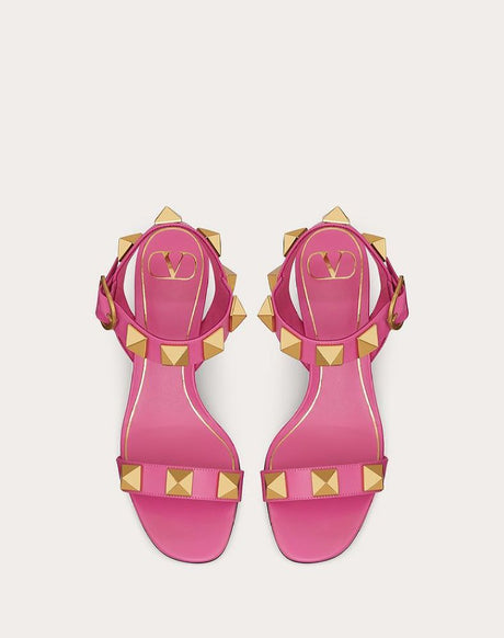 VALENTINO Studded Roman 90mm Sandals for Women in Pink