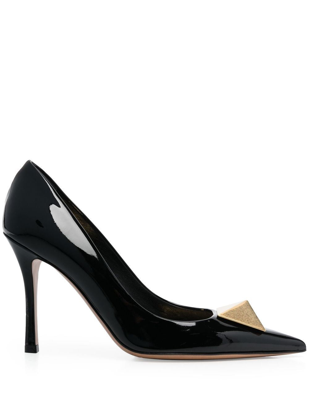 VALENTINO GARAVANI Black Leather Pumps for Women - Fall/Winter 2022 Collection