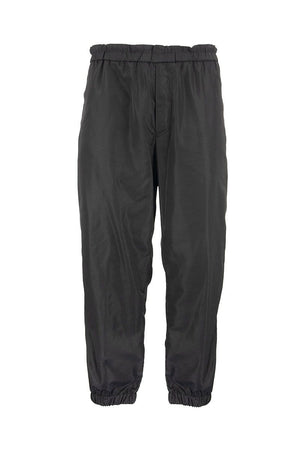 ETRO Men's Nylon Jogging Pants with Logo Print and Drawstring Closure